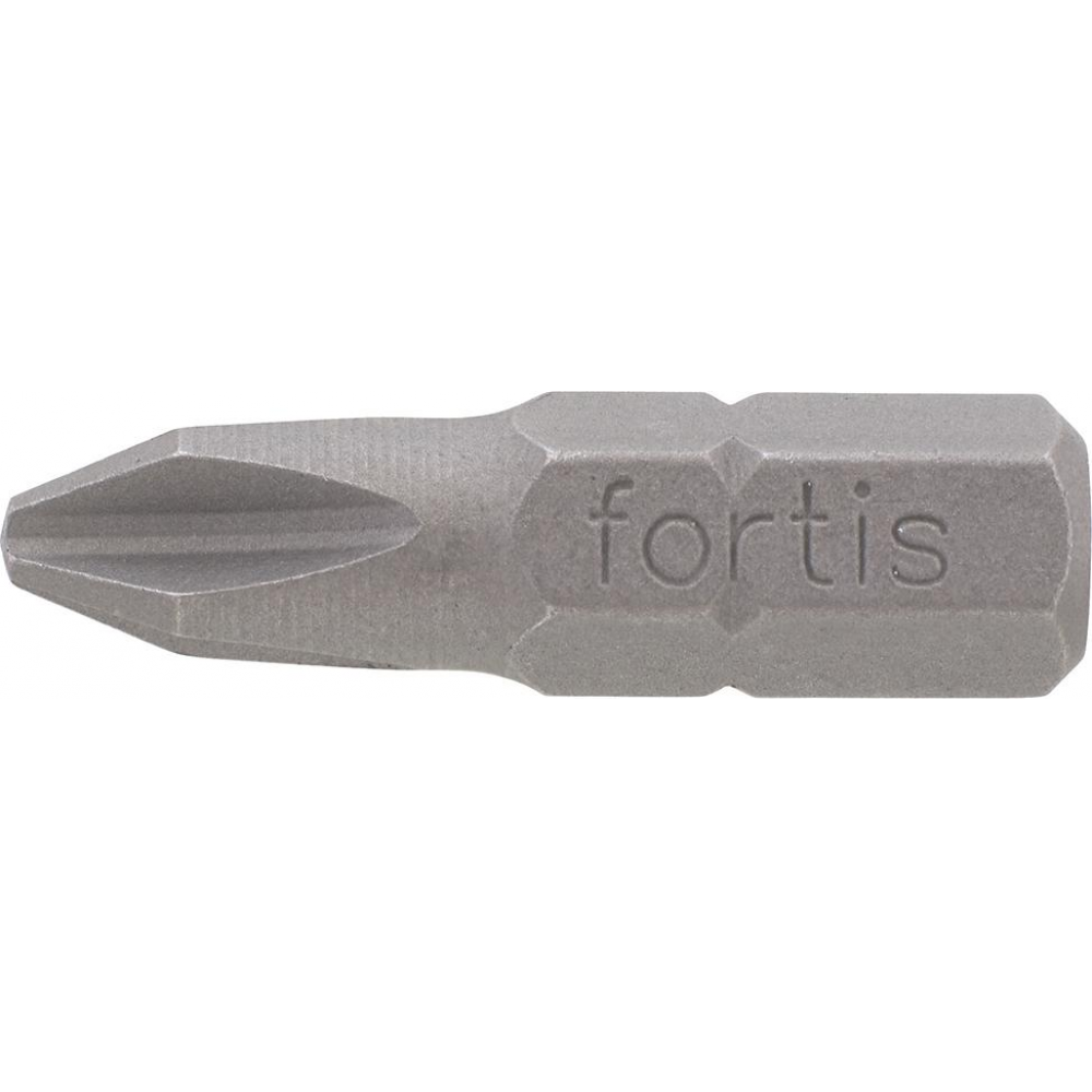 Bit 1/4" für Kreuzschlitz-Schrauben PH zähhart DIN3126 C6,3 PH2x25mm 10er Pack FORTIS