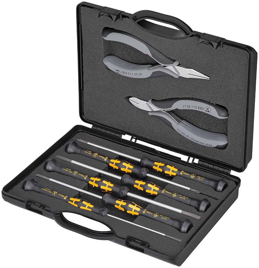 Zangen-Set Elektronik ESD 8-teiligKNIPEX