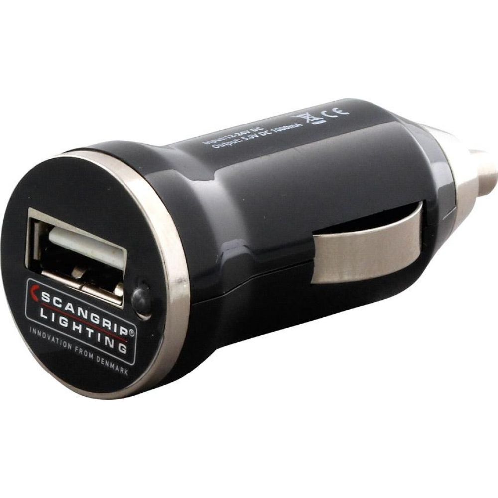 USB-Kfz-Ladeadapter USB-KFZ-Ladegerät 12-24V SCANGRIP