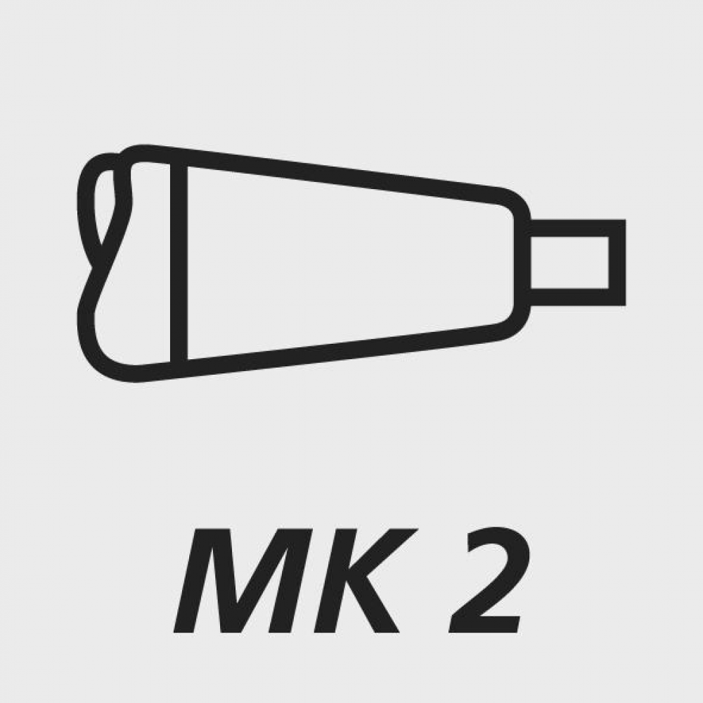 Aufbohrer, dampfbehandelt DIN343 HSS Schaft MK2 18 70mm,GÜHRING