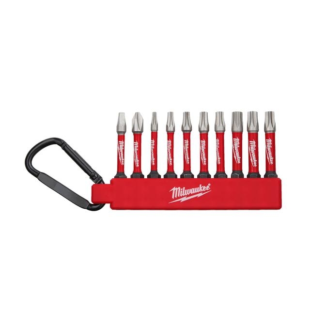 Milwaukee SHOCKWAVE Carabiner-Set 1 10-teilig PH/PZ/TX