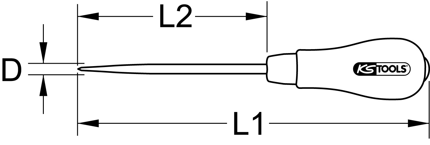 KSTOOLS Vorstecher, 190mm