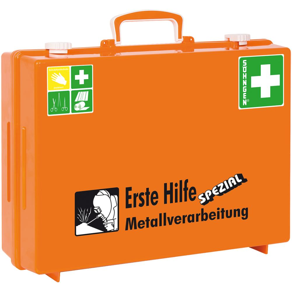 Erste-Hilfe-Koffer Spezial Erste-Hilfe MT-CDMetallverarbeitung orange
