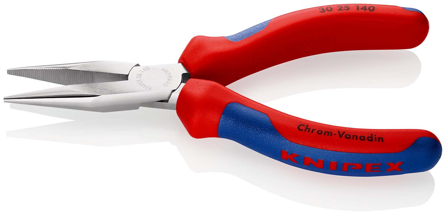 Langbeckzange Form2 verchromt mitMehrkomponenten-Griffen140mm KNIPEX