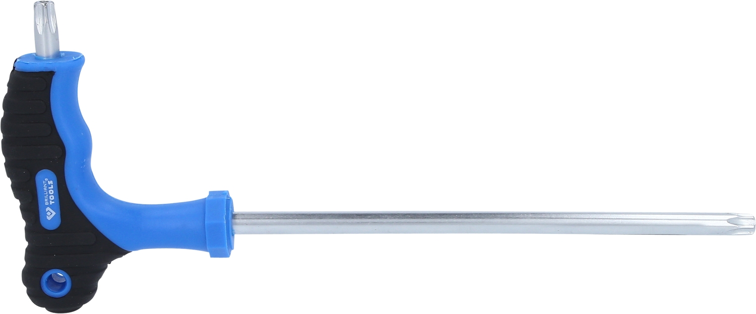 Brilliant Tools  T-Griff-Torx® mit Stirnlochbohrung-Winkelstiftschlüssel T45 x 200 mm