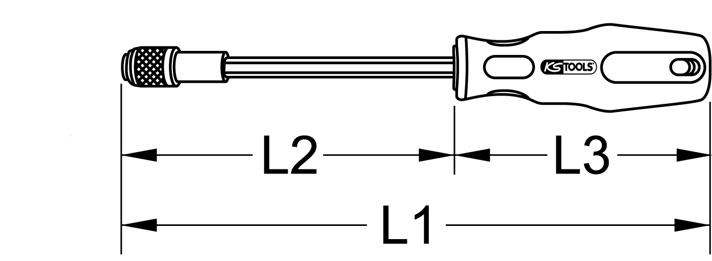 KSTOOLS 1/4" ERGOTORQUEplus Bit-Schraubendreher
