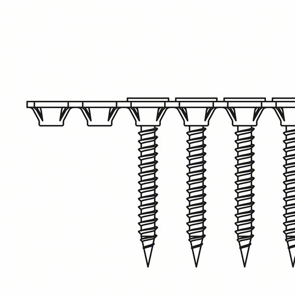 Bosch Schnellbauschraube Feingewinde, S-F, 3,9 x 25 mm, 1000er-Pack