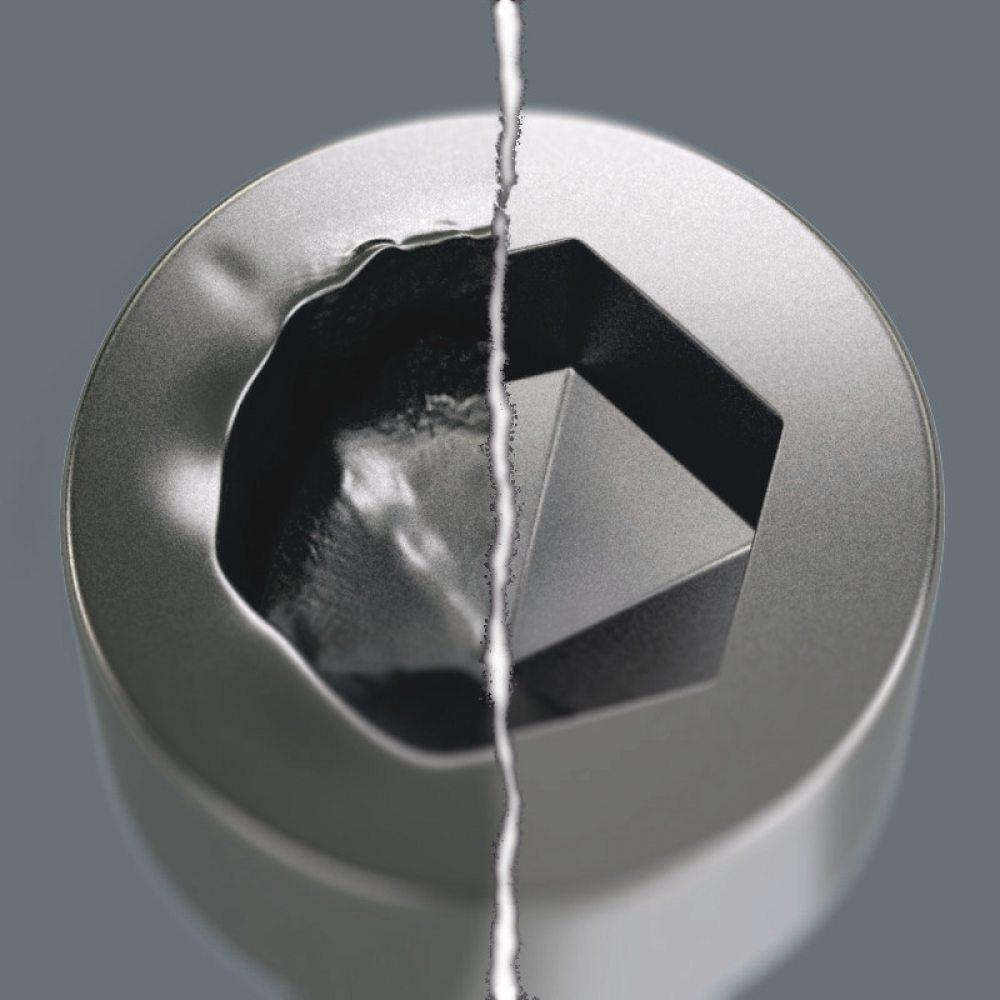 Schraubendreher-Einsatz 3/8", Zyklop, für 6-kant-Schrauben, Nr. 8740 B HF, kurz Schraubendrehereinsatz Innensechskant" mit Haltefunktion 7x38 5m
