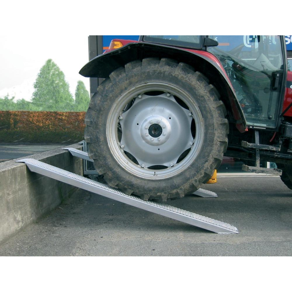 Aluminium-Auffahrrampe Safety Ramps Auffahrschiene o.Rand Alu2000 mm, 1000 kg PAAR