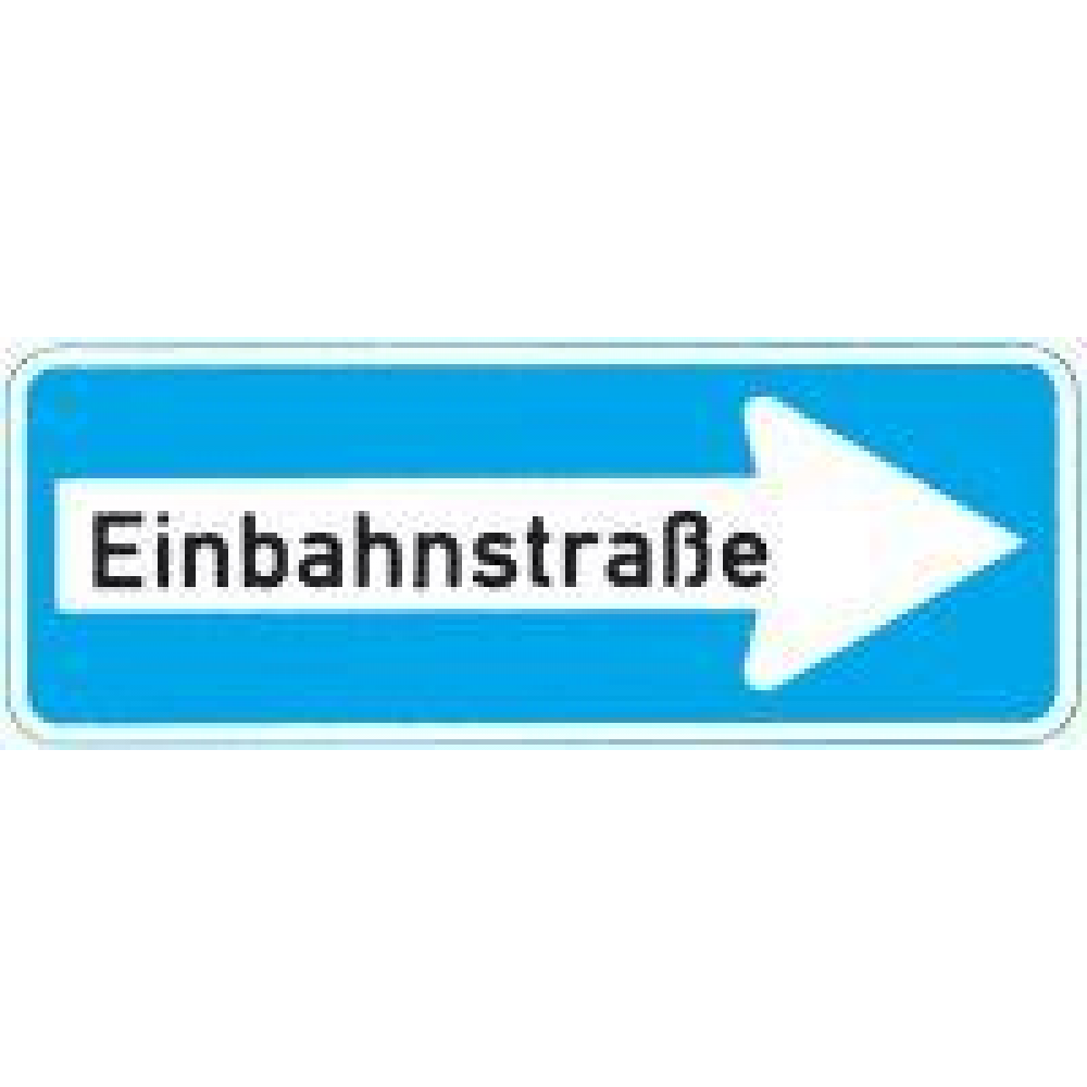 Verkehrszeichen, Folientyp RA 1, Rechtecke 220-20, 800x300mm Einbahnstr. rechts RAL-Gütezeichen Folie RA1