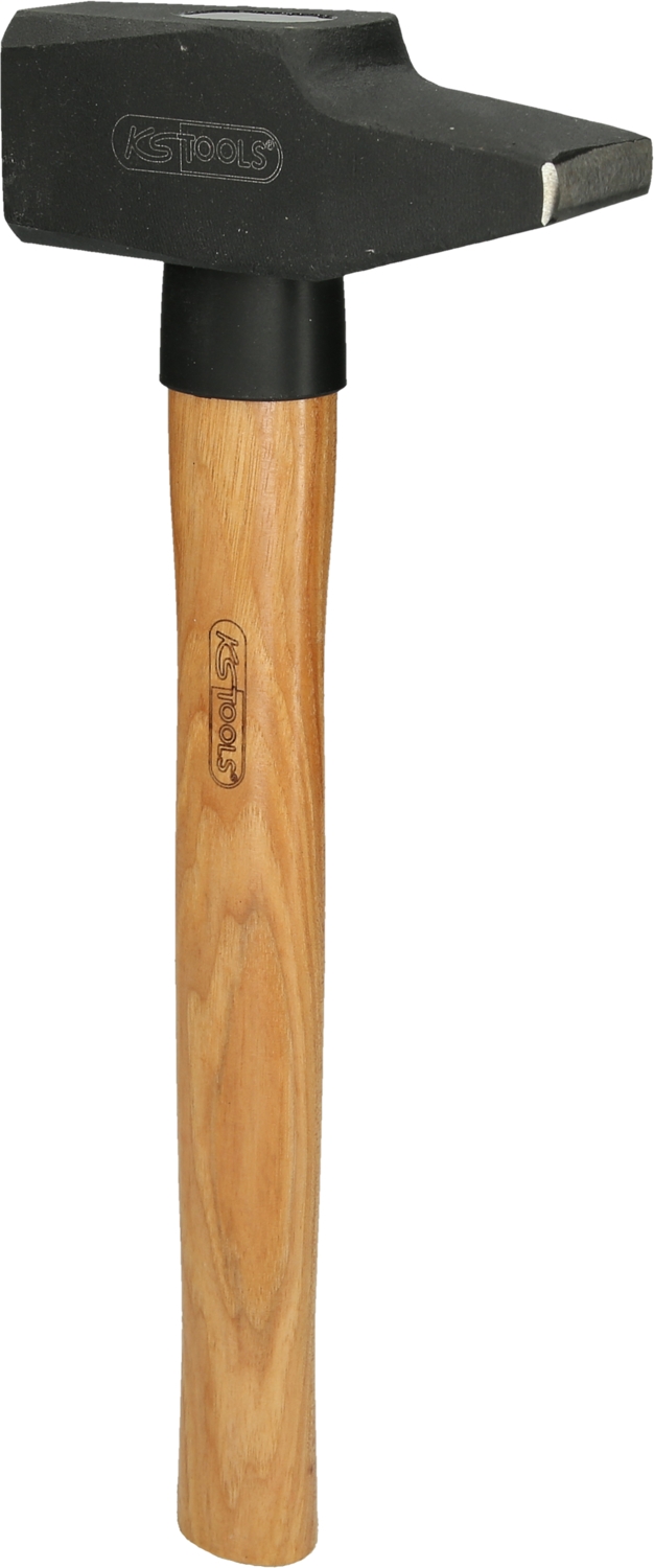 KSTOOLS Schlosserhammer, Hickory-Stiel, französische Form, 1500g
