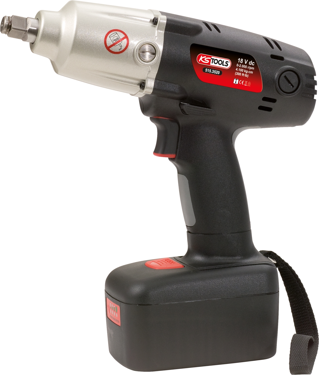 KSTOOLS 1/2" Akku-Schlag-Schrauber, 402Nm, 2.000 U/min 18V, mit 2 Akkus und 1 Ladegerät
