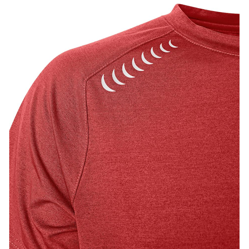 T-Shirt Gr. M bordeaux/schwarz meliert Quick Dry Fortis Elements