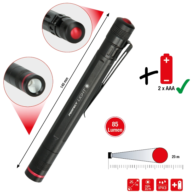 KSTOOLS perfectLight Taschenlampe 85 Lumen
