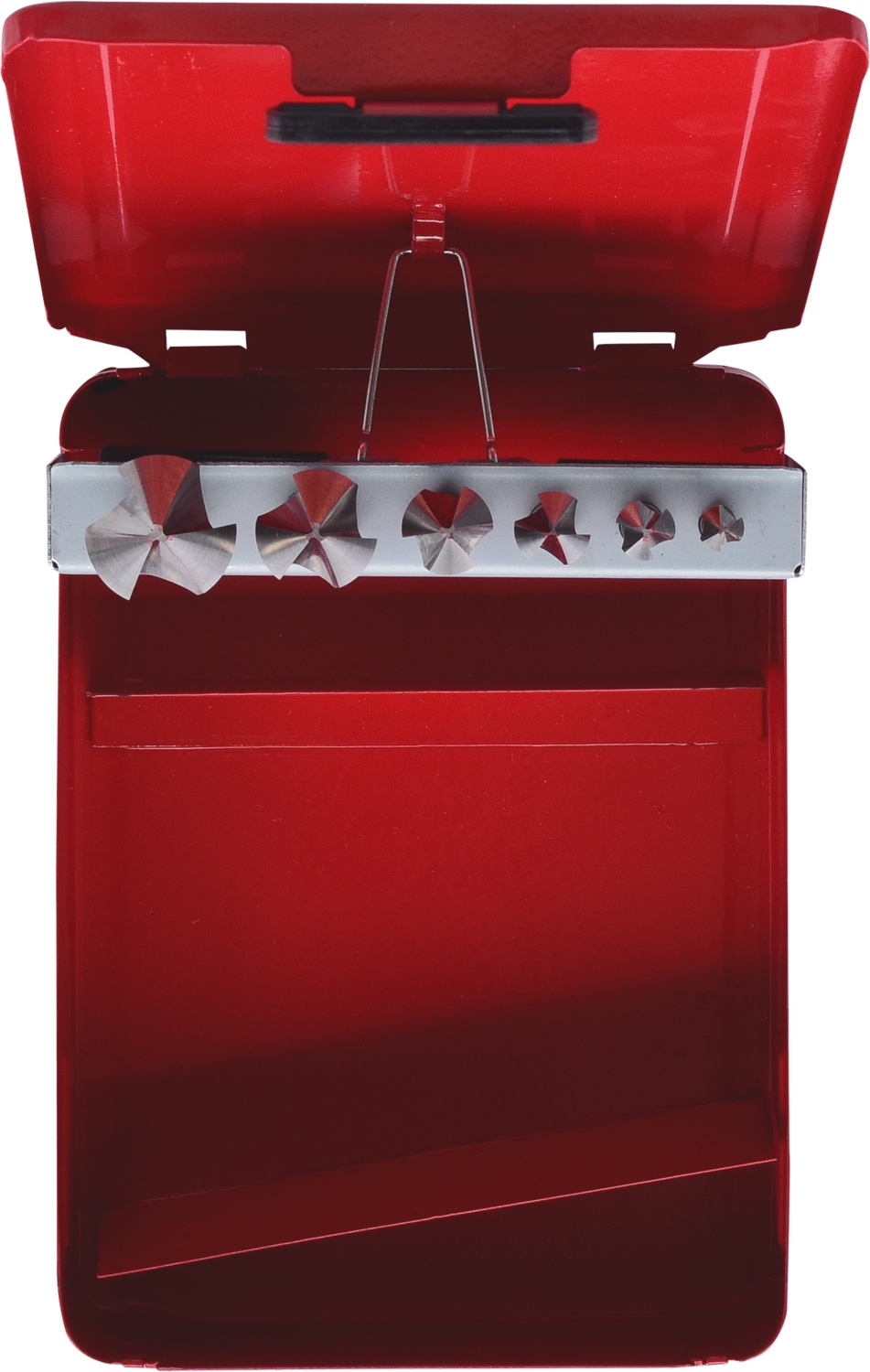 KSTOOLS HSS Co 5 Kegel-Entgratsenker-Satz, Stahlblechkassette 6-tlg