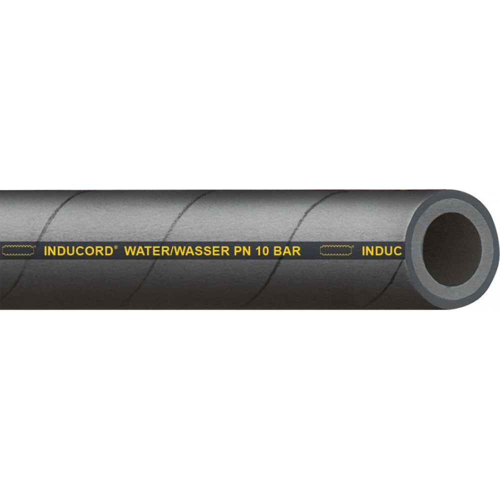Industriewasserschlauch Inducord Industrie-Wasserschlauch SBR, schwarz, 35x5, 5mm,40m
