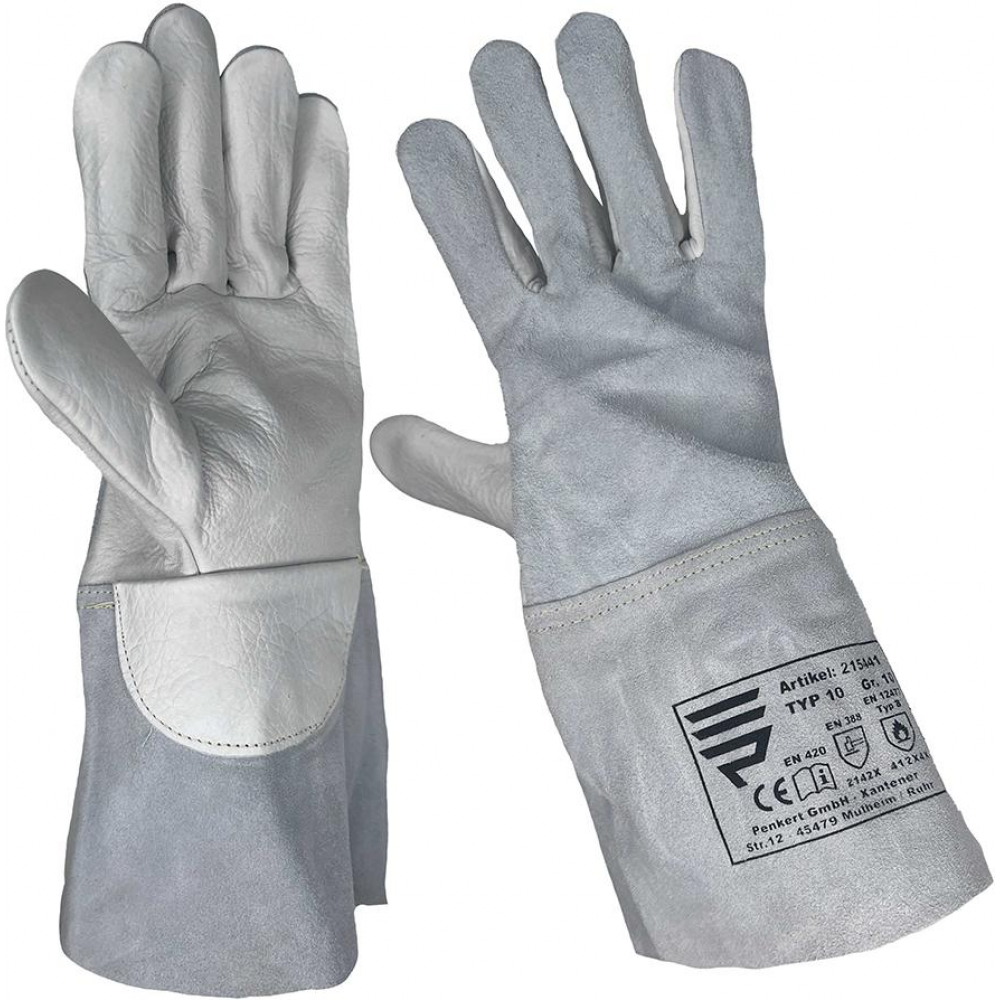 Schweißerhandschuh aus Spaltleder Typ 10 35cm, Gr.10