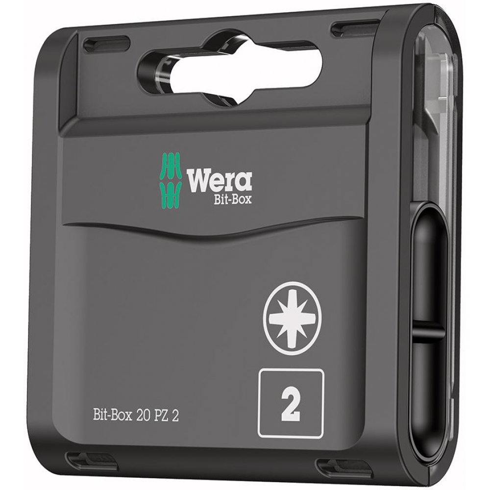 Bit-Sortiment Bit-Box 20 PZ Bit-Großpack Spender PZ2x25mm zähhart a Stück Wera