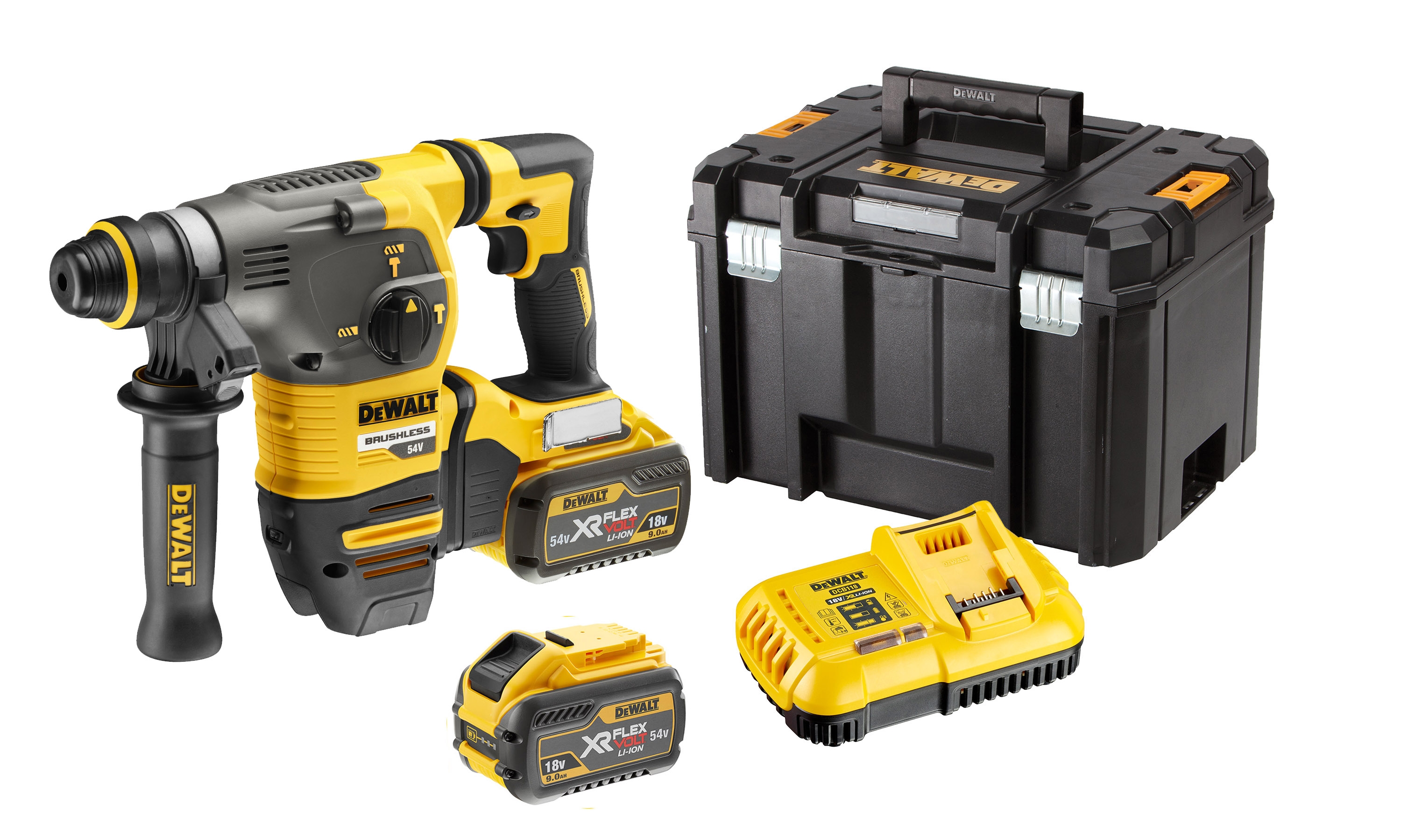 Dewalt DCH333X2-QW,  Akku-Kombihammer SDS-plus, 54V, 54 Volt / 162 Wh SDS-plus Akku-Kombihammer 30mm (bürstenlos), 3,5 Joule, UTC