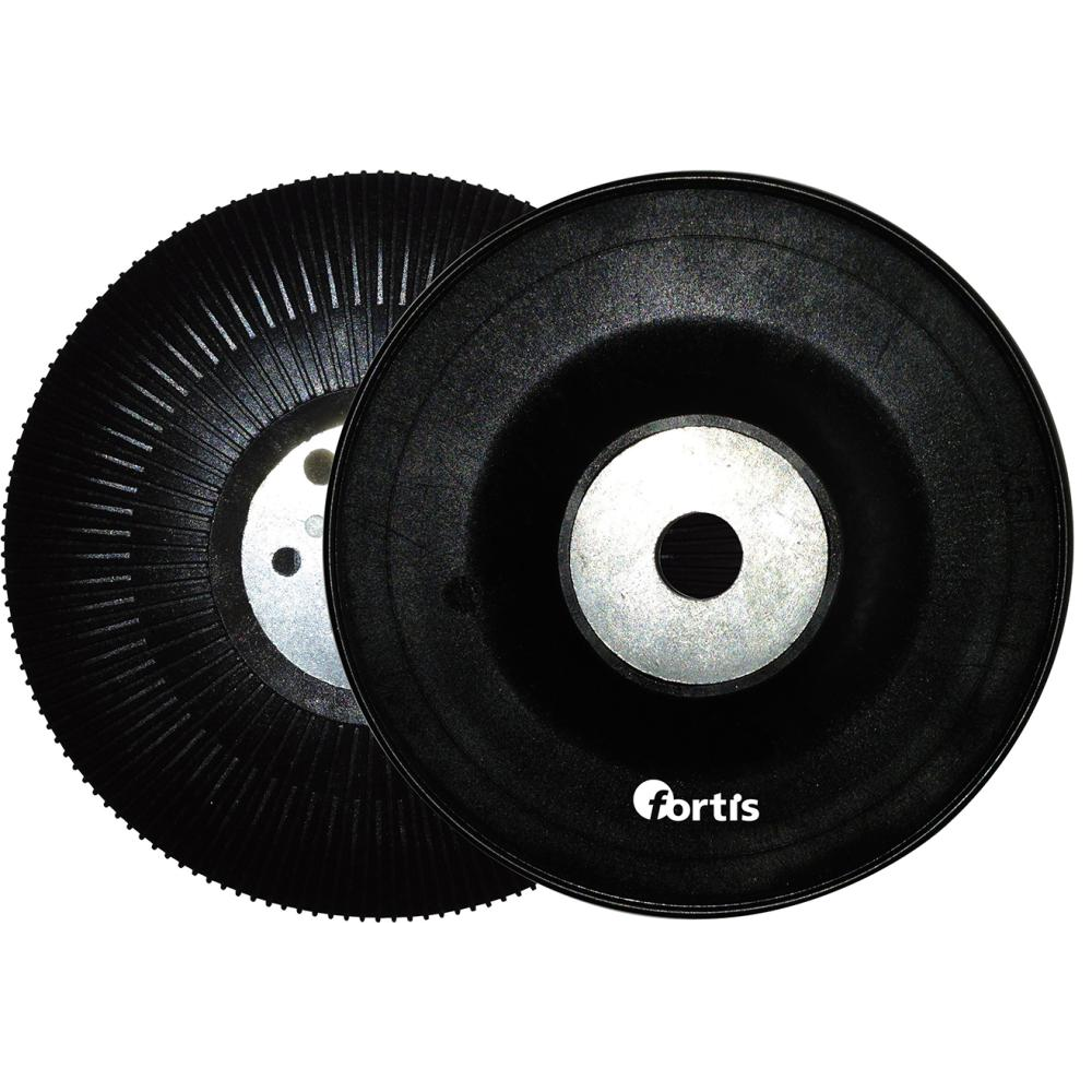 Stützteller für Fiberschleifscheiben, mit Kühlrippen M14125 mm FORTIS