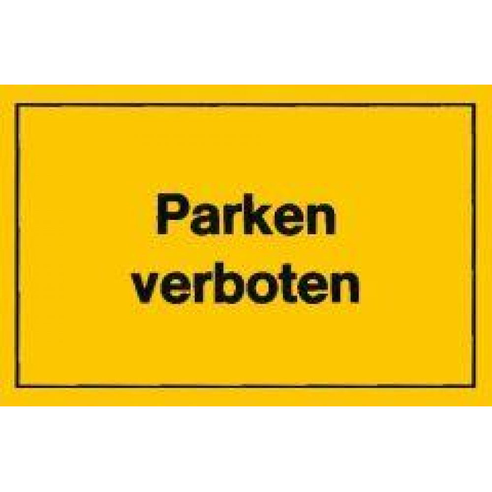 Verbotsschild "Parken verboten" 400x250mm