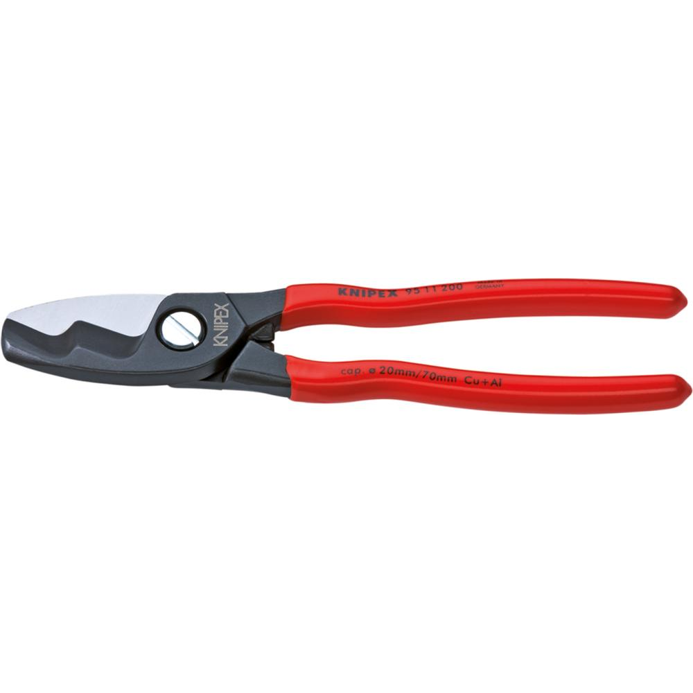 Kabelschere mit Kunststoff-Griffen 200mmKNIPEX