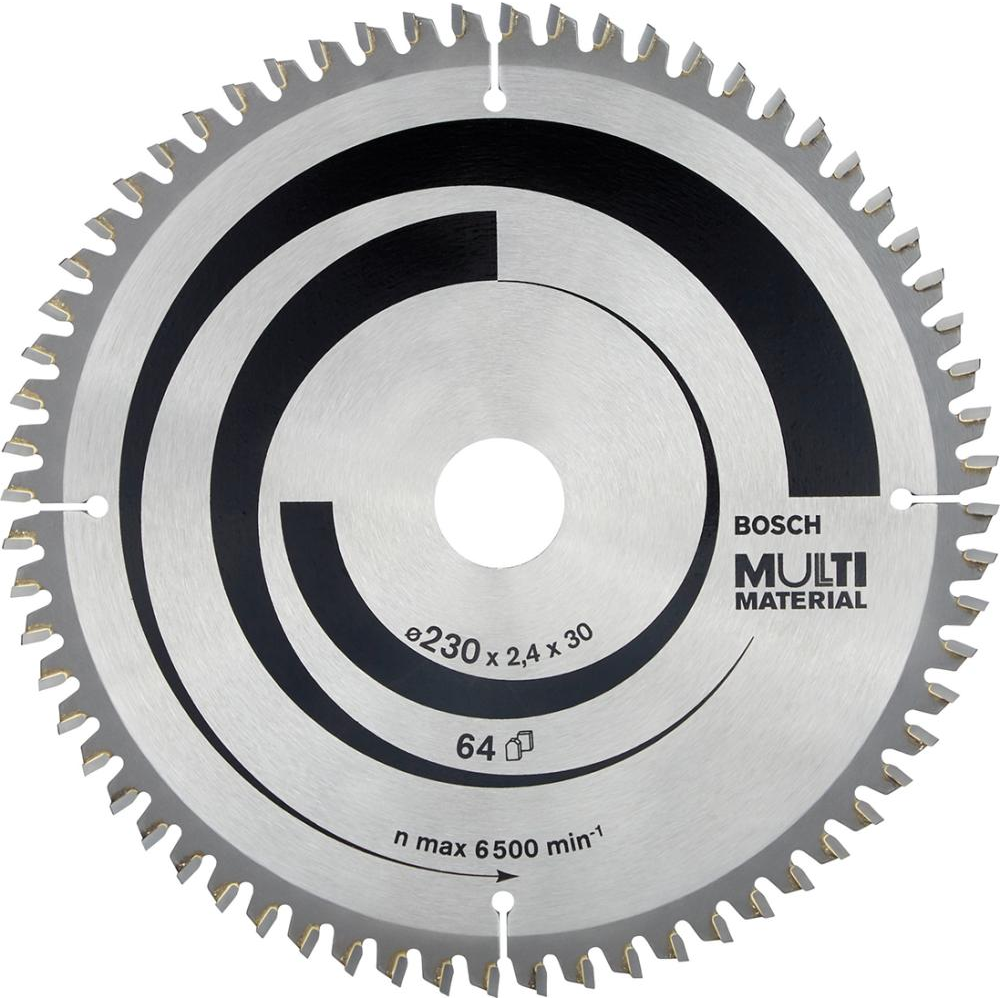 Kreissägeblatt Multi Material HM-Kreissägeblatt 230x2,4/1,8x30 64Z Bosch VE  1 Stück