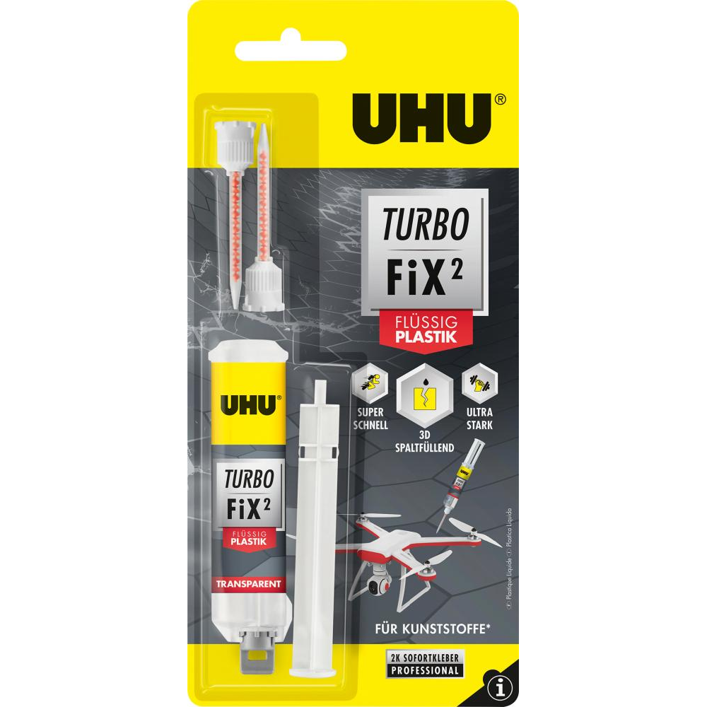 UHU TURBO FIX FLÜSSIG PLASTIK Fix LIQUID PLASTIC 10g