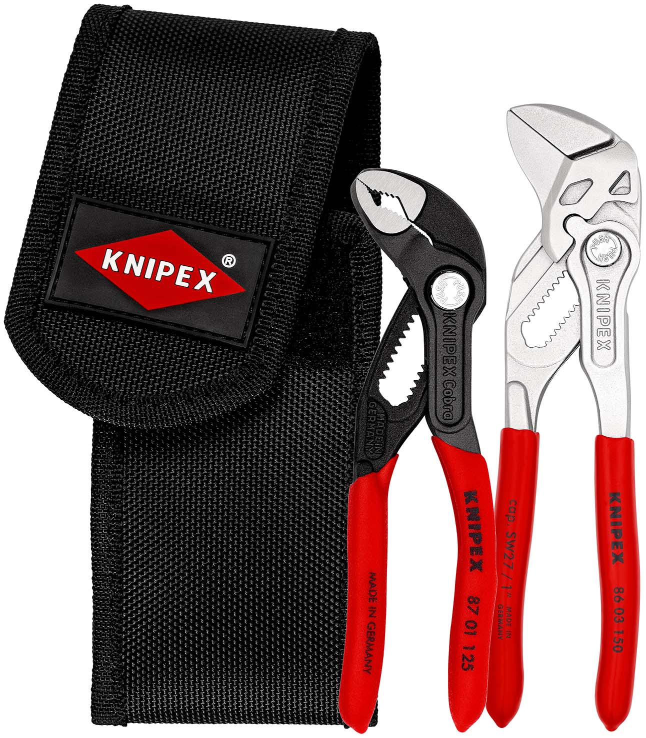 Zangenset mini 2tlg. in Gürteltasche Knipex