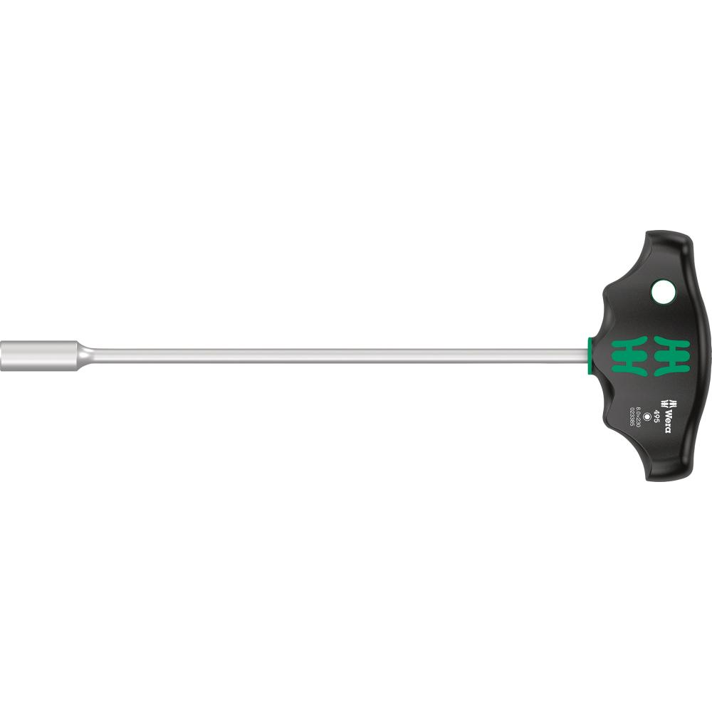 Steckschlüssel-Schraubendreher für 6-kant-Schrauben, mit Quergriff, Nr. 495 T-Griff-Steckschlüssel 8x230mm Wera