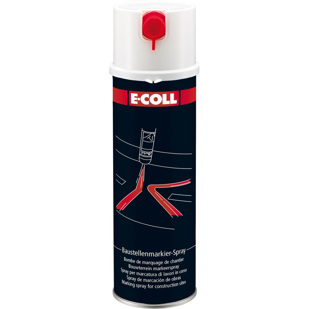 Baustellenmarkierspray 500ml weiß E-COLL