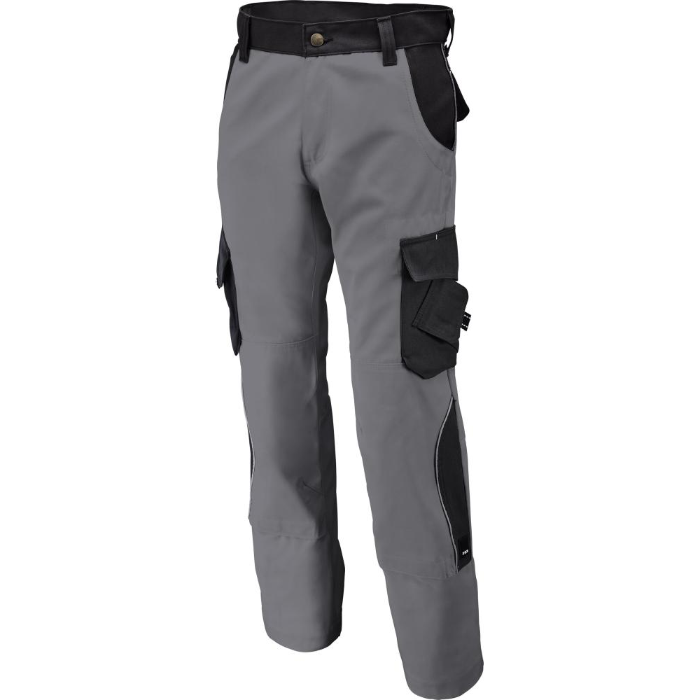 Arbeitshose Bruno 300, g/qm Gr,48. grau/schwarz