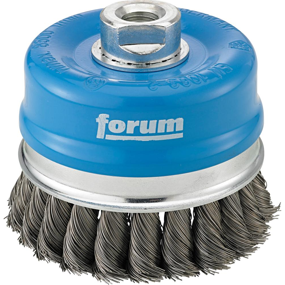 Topfbürste Stahld. M14 100x0,50mm gezopft FORUM
