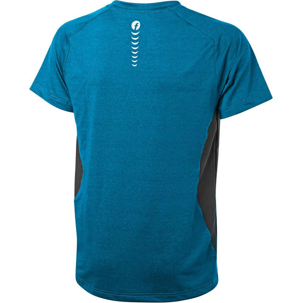 T-Shirt Gr. S Quick Dry petrol/schwarz meliert Fortis Elements
