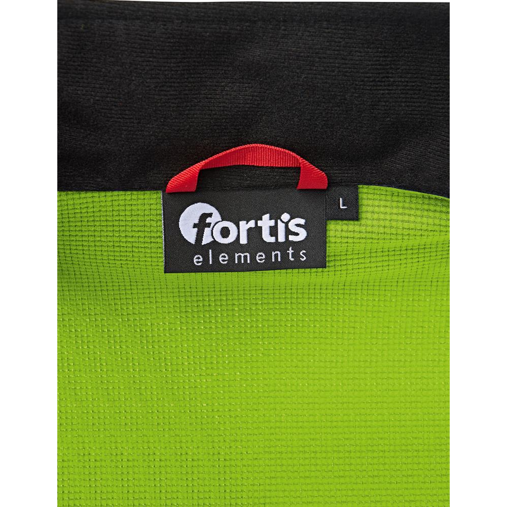 Tech-Fleecejacke Gr. 3XL lime/schwarz meliert Fortis Elements