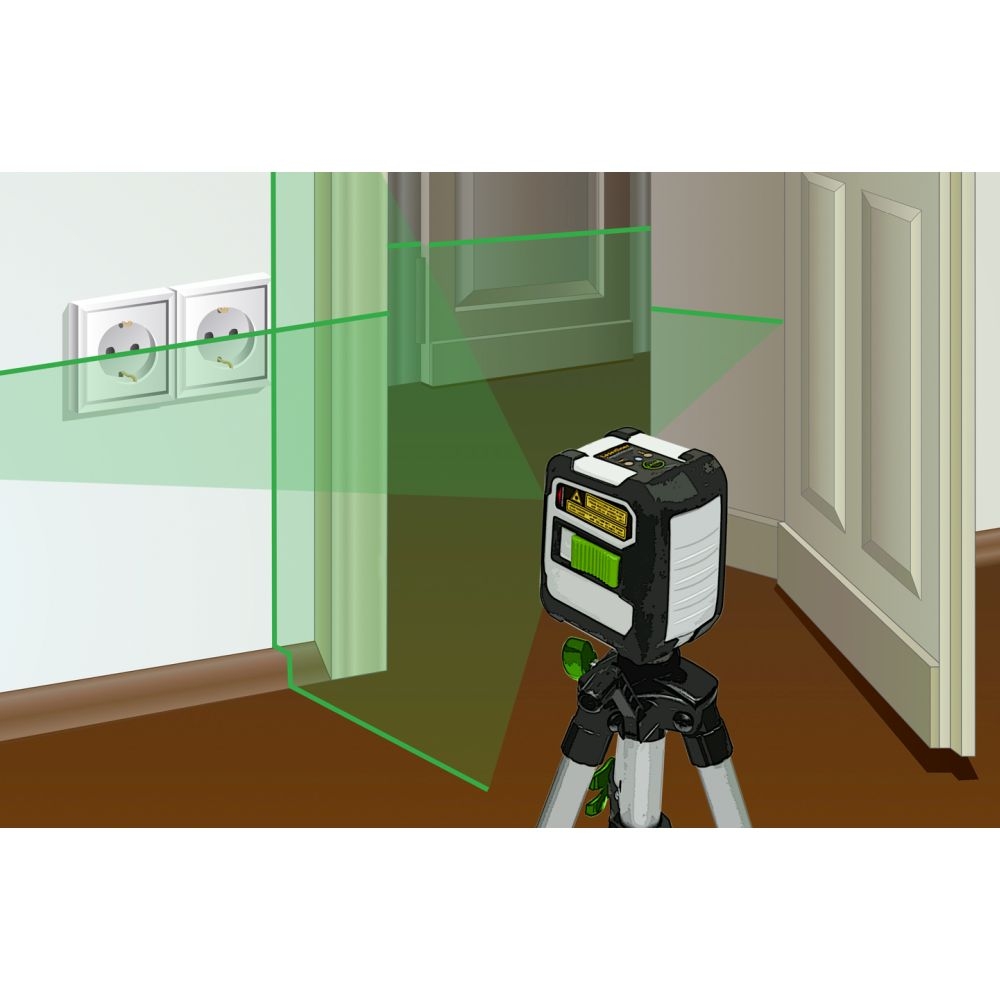Laserliner CompactCross-Laser Work (Green, BLE) Set 50 cm