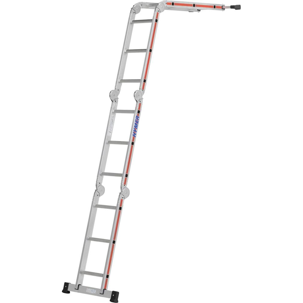 Vielzweckleiter 4x3 Sprossen AH 4,00m in Plattform