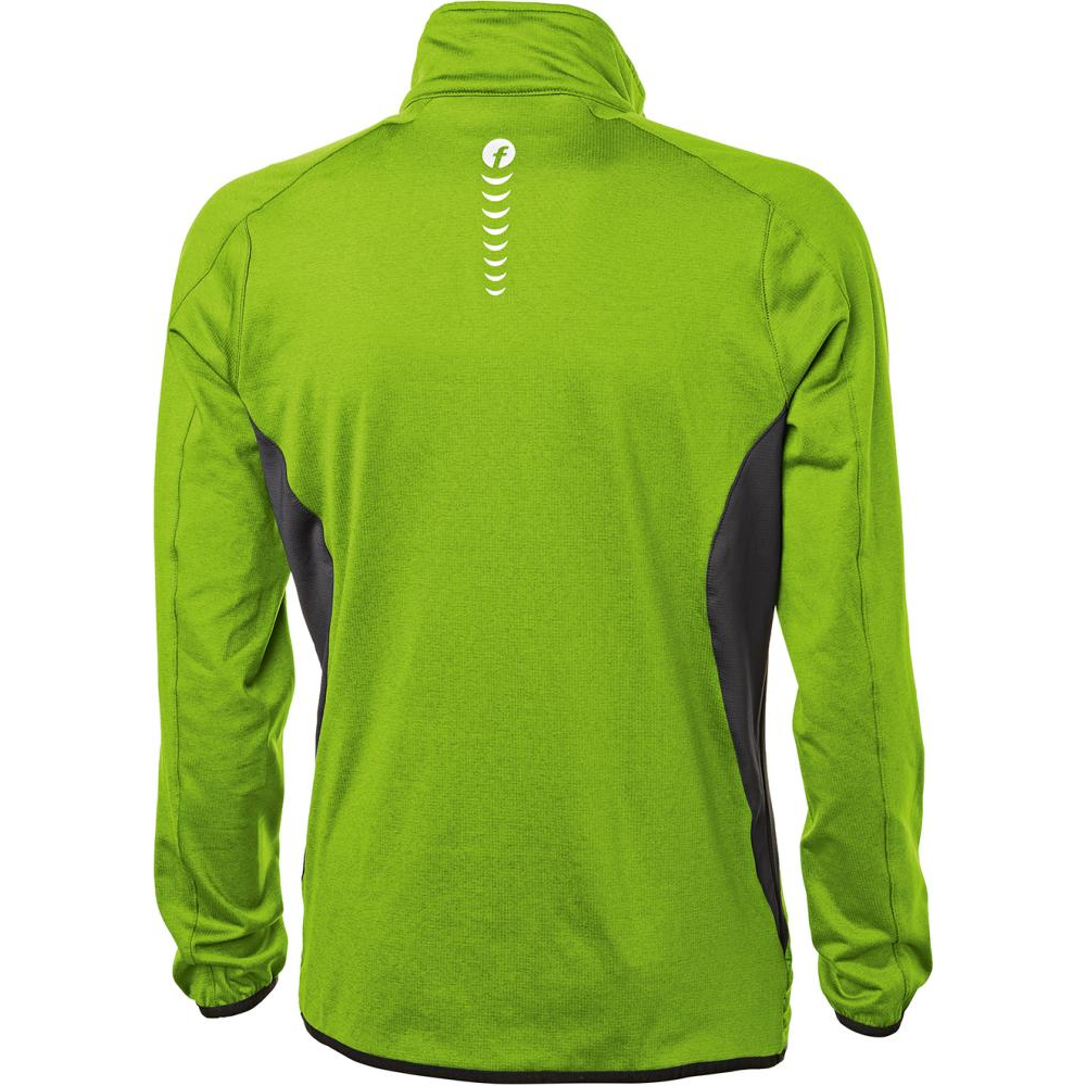 Fleecepullover Gr. L lime/schwarz meliert Fortis Elements
