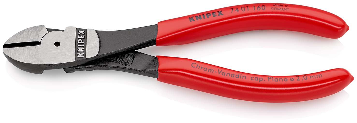 Kraft-Seitenschneider 7401 poliert 160mmKNIPEX