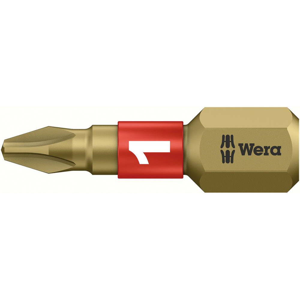 Bit 1/4" für Kreuzschlitz-Schrauben PH, Nr. 851/1 BTH Bi Torsion DIN 3126 C6,3 PH1x25mm Wera