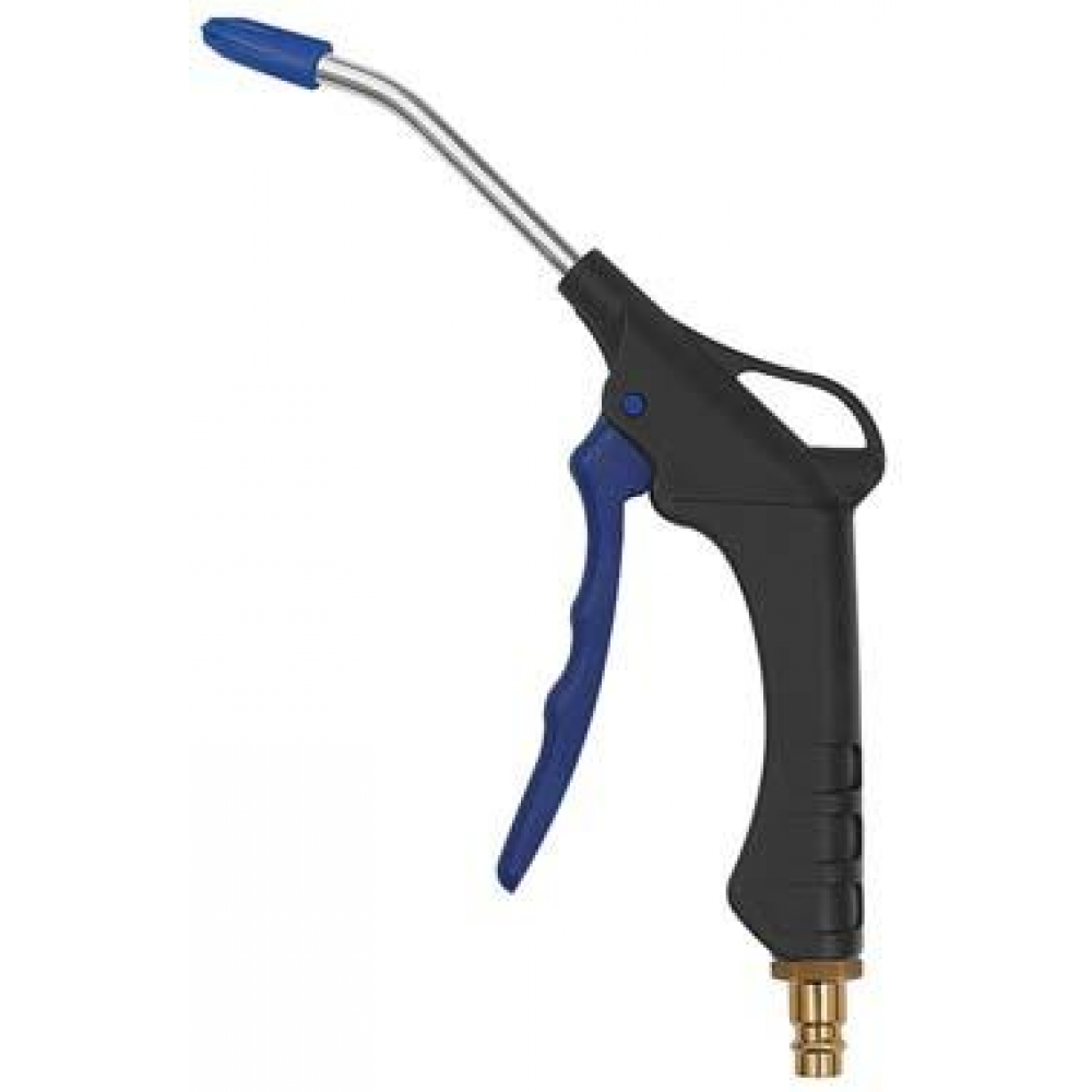 Kunststoff-Ausblaspistole Ausblaspistole Kunststoff Stecker NW7,2 Verlängerung 105mm, lärmr Düse RIEGLER