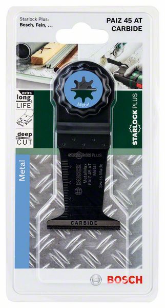 Bosch Starlock Carbide Tauchsägeblatt PAIZ 45 AT MetalMax, 50 x 45 mm
