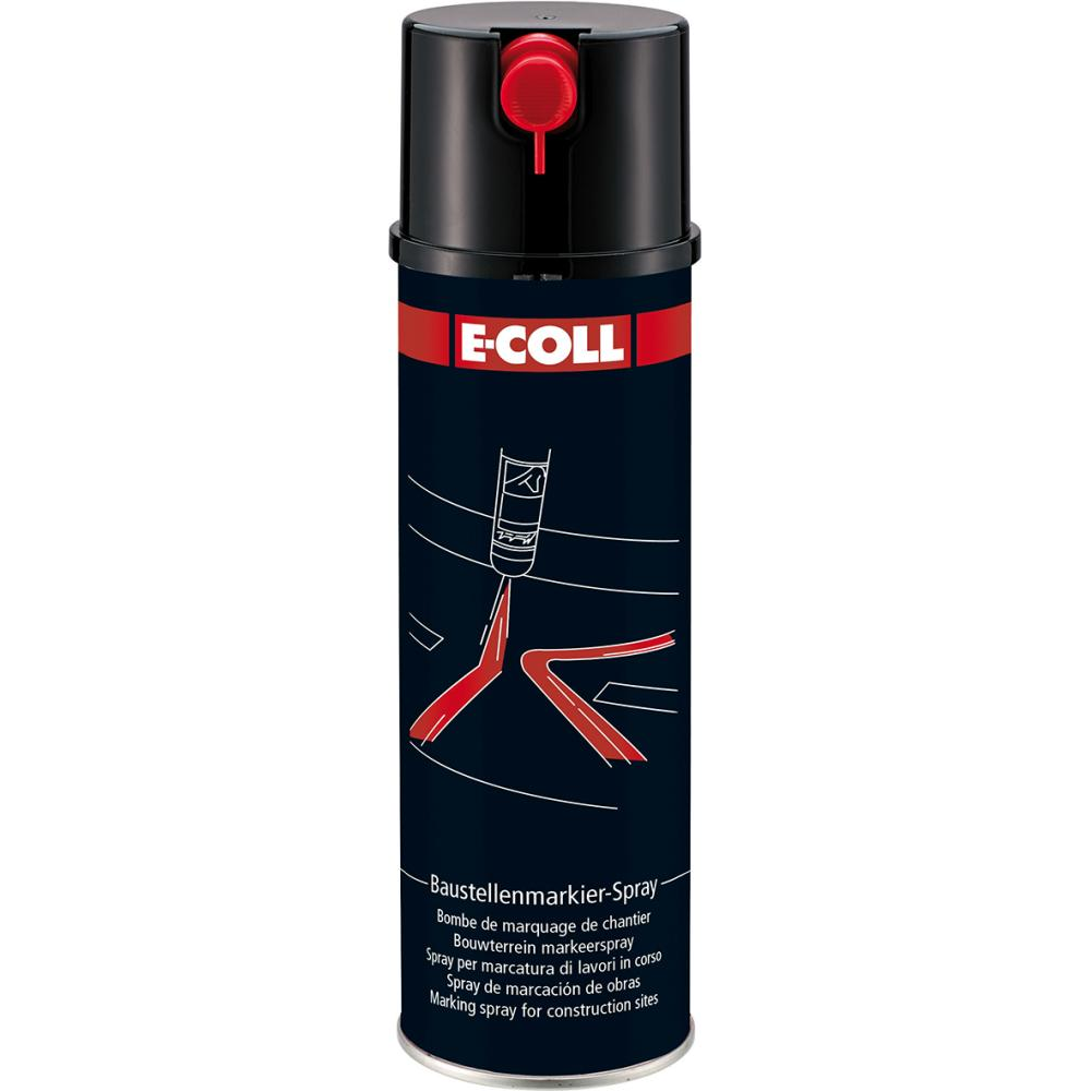 Baustellenmarkierspray 500ml schwarz E-COLL
