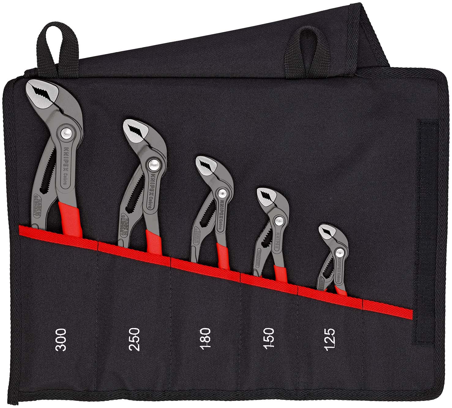 WP-Zangen-Set Cobra 5tlg.in Rolltasche Knipex