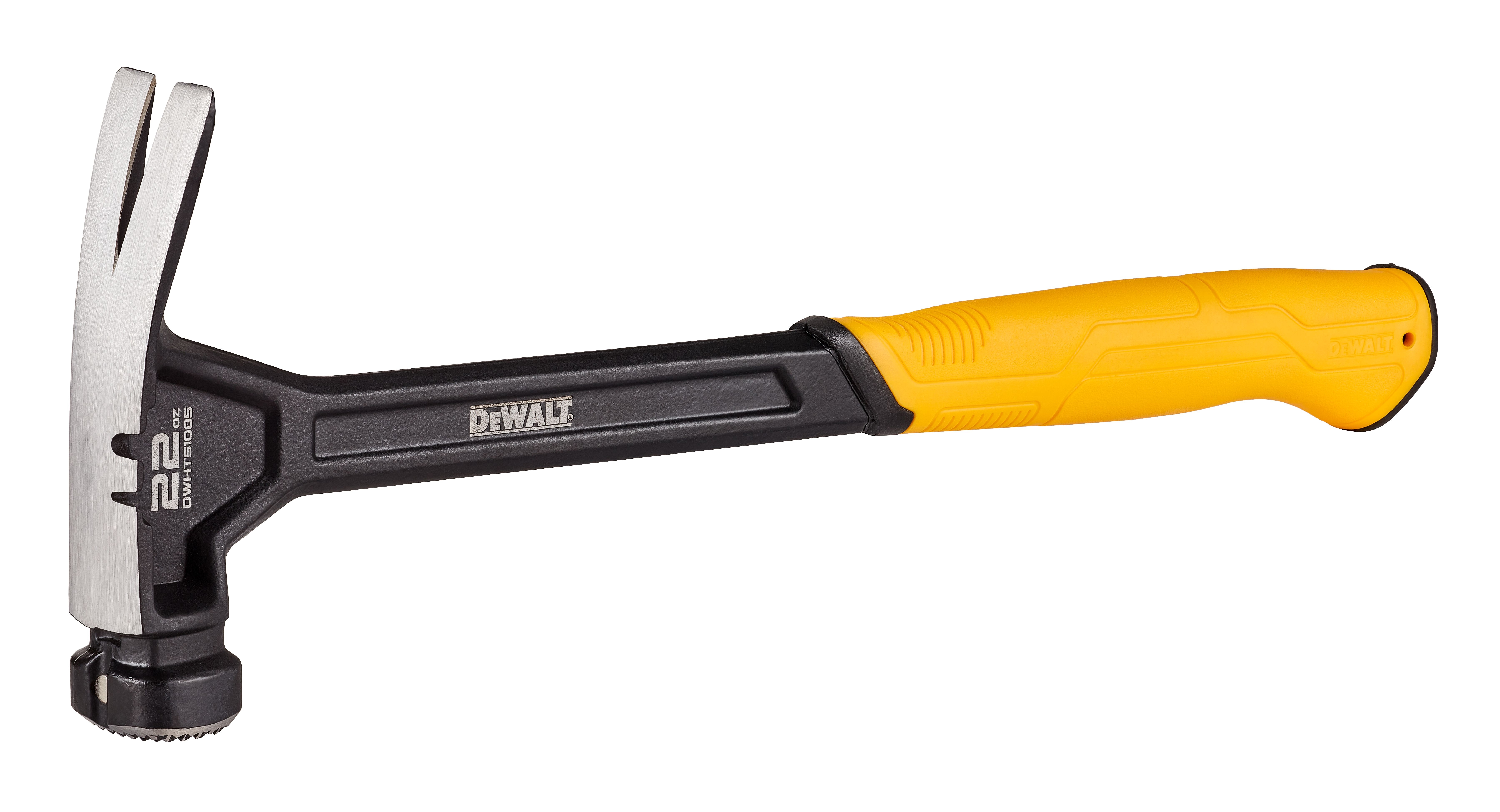 Dewalt DWHT51005-0,  Klauenhammer 624g, Klauenhammer 624g gebogene Klaue, seitlicher Nagelzieher