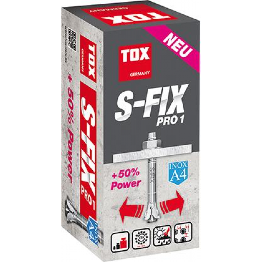 Bolzenanker M10x90 A4 S-FIX Pro