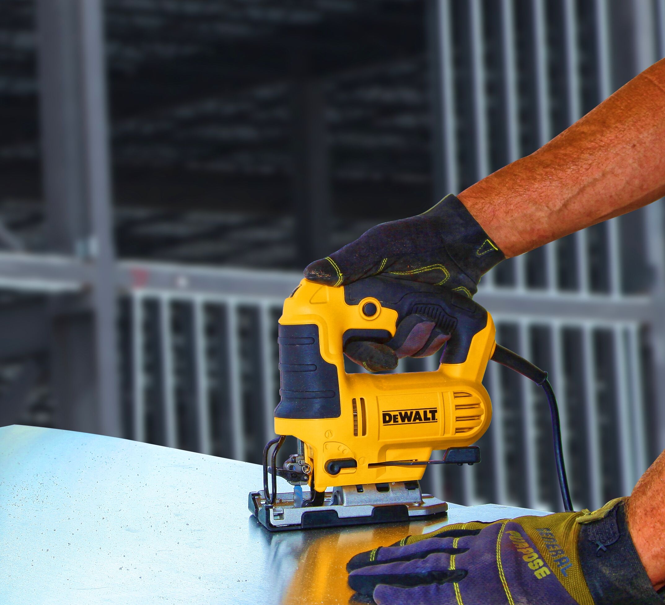 Dewalt DWE349-QS,  Pendelhub-Stichsaege, 230 Volt, Pendelhub-Stichsäge, 230 Volt, Bügelgriff