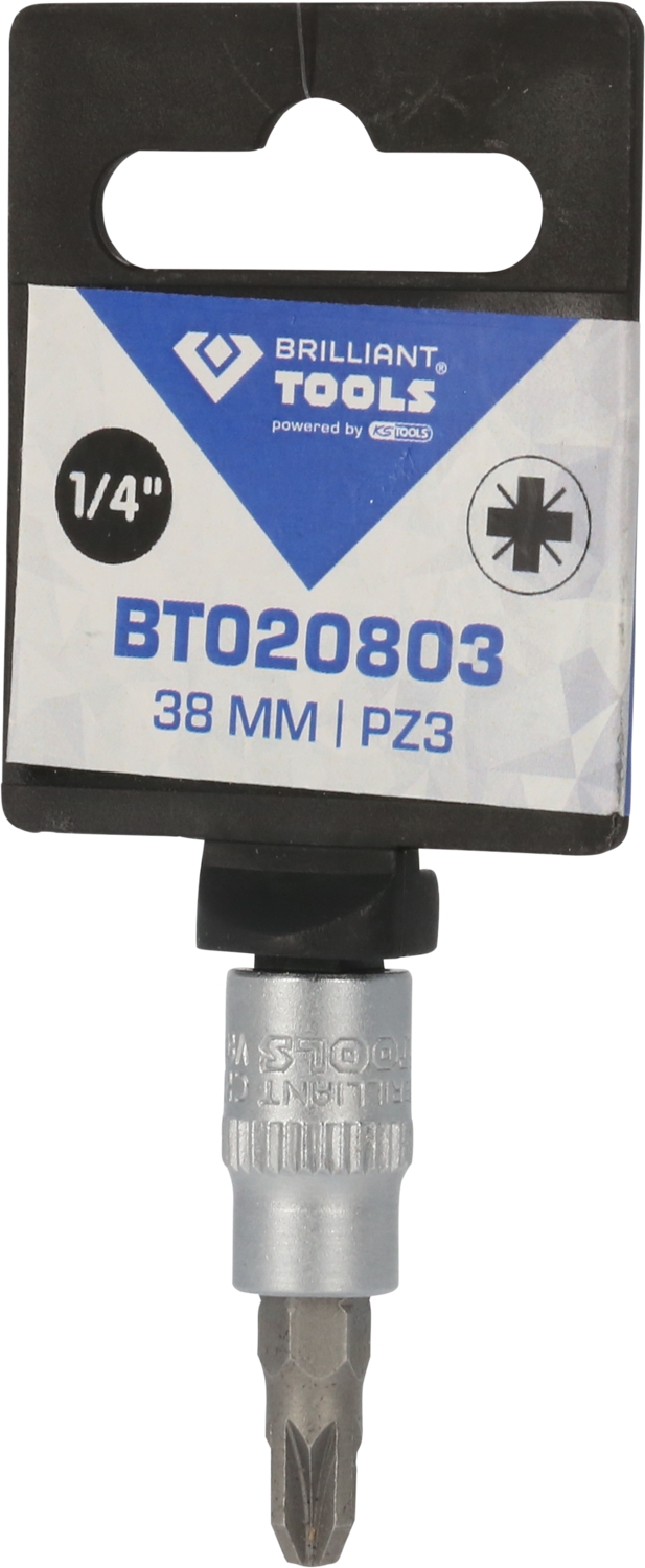 Brilliant Tools  1/4" PZ Kreuzschlitz Bit-Stecknuss, PZ3