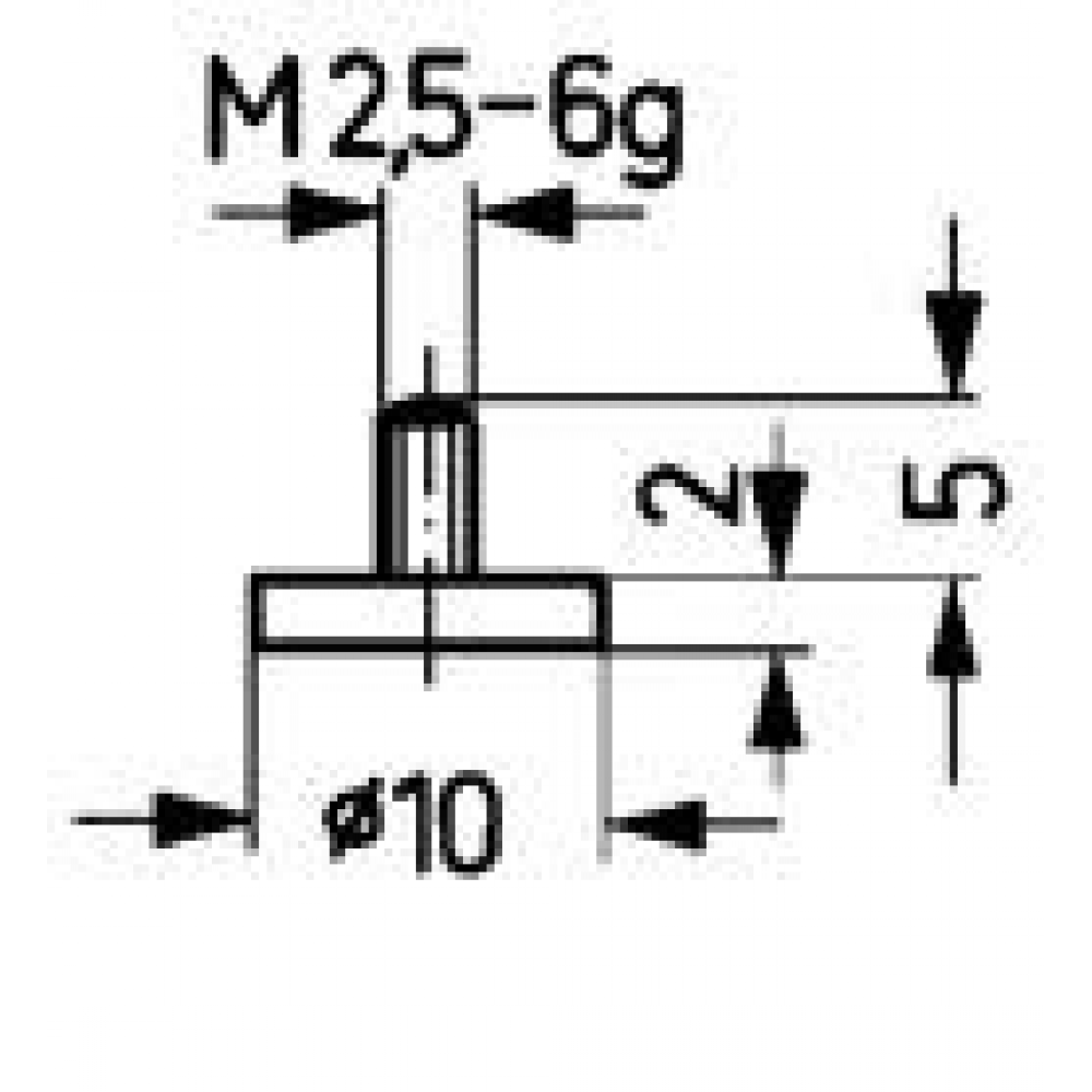 Messeinsatz Stahl Typ 11/20,0mm KÄFER