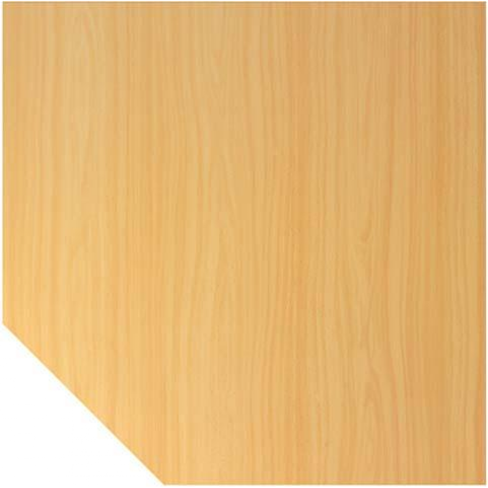 Trapezplatte mit Stützfuß, Schreibtisch-Serie B Trapezeckplatte 1200x1200 mm Buche